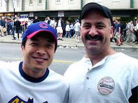 Da sinistra: Jim Lee e Dan DiDio