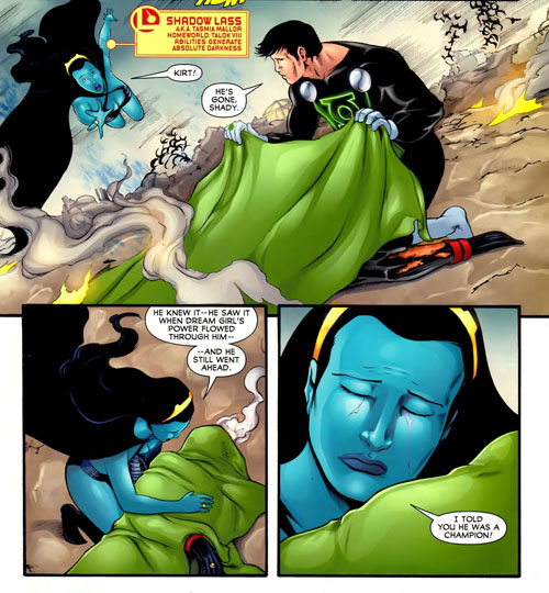Sequenza da "Legion of Super-Heroes" (vol.VI) #16, disegni di Daniel HDR